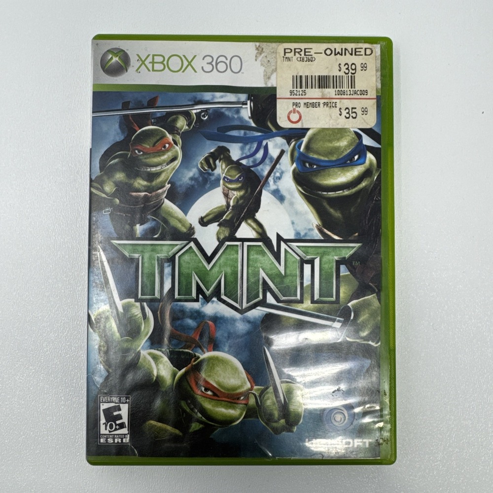 TMNT (Microsoft‎ Xbox 360, 2007) COMPLETE Manual CIB